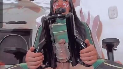 Kinky TS Kate Yoshi Toying Her Cock on Webcam 5