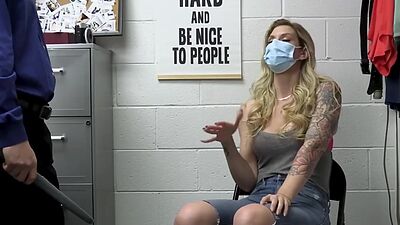 Brooke bangs from behind to avoid cops in her case