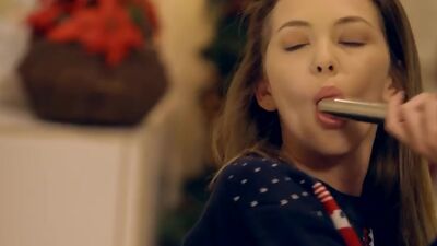 Adopted sister Kenzie Reeves and step sister share bros huge cock in 3some