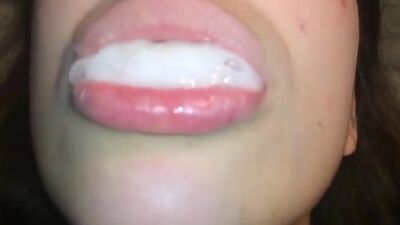 Super cum in tinder teen mouth