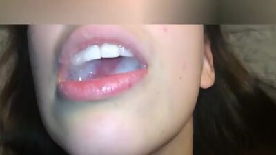 Super cum in tinder teen mouth