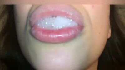 Super cum in tinder teen mouth