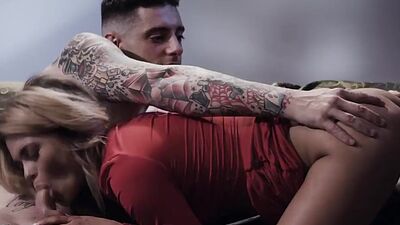 Stud girlfriend fucks with his older stepbrother during that night