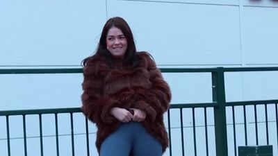 Dripping wet yoga pants in public