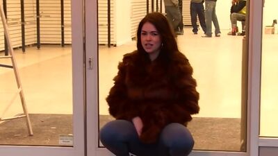 Dripping wet yoga pants in public