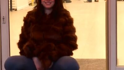 Dripping wet yoga pants in public