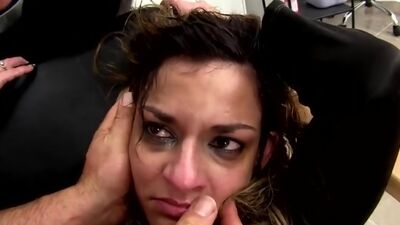 Shaving and Fisting Busty Cougar