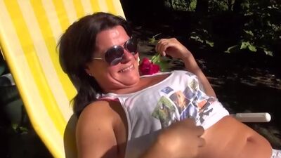 Squirting On The Terrace