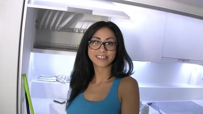 Spanish Girlfriend Sucks & Fucks