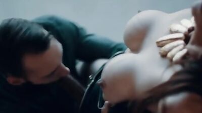 Busty shemale stepmom Sofia Sanders bareback anals stepsons