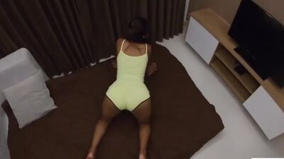 Amateur Thai teen Cherry fucked hard by BWC after a tough workout session