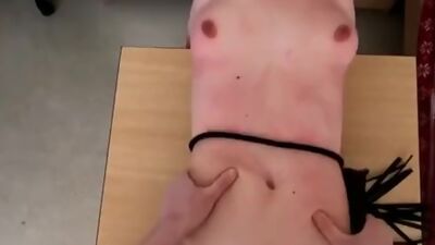 BDSM Cousin punished too hard