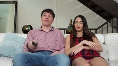 Cute teen Natalia Nix enjoying her stepbros hard dick
