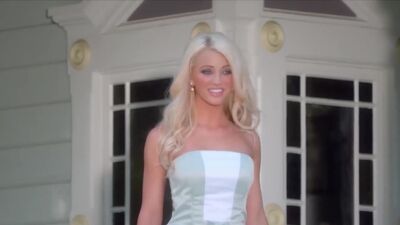 Nice looking teen Olivia Paige posed in hot lingerie before nice striptease