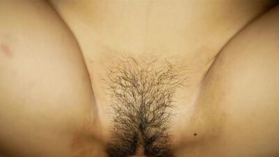 Petite hairy pussy teen got fucked hard after she swallowed big hard cock