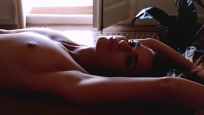 Petite Russian MILF beauty Nicole Winter solo striptease for Playboy