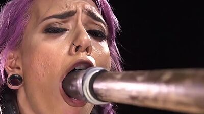 Bondage sub nipple clamped and toyed while bound by maledom