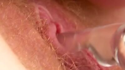 Barbara Sweet licking and using a rabbit vibrator