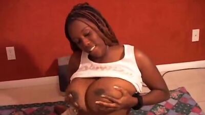 Hanging out with a beautiful black BBW who has lovely big tits and a fat juicy pussy