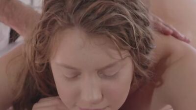 Father watches his daughter fucked while receiving massage