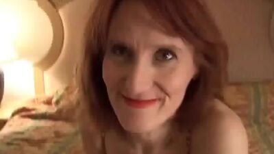 Slutty mature amateur Debra fucks the cameraman