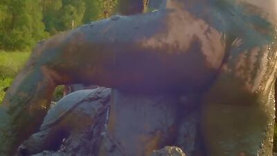 Lara Croft fucked in mud