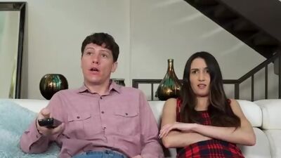 Natalia Nix wants the remote so she lets stepbro fuck her pussy