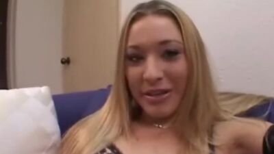 Kayla Marie gagging cock and licking balls