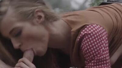 Gorgeous babe riding lover