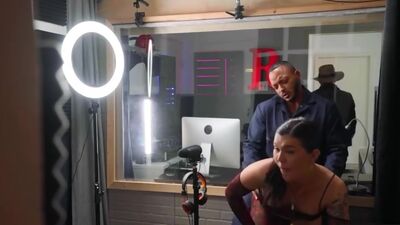 Busty trans Daisy Taylor gets barebacked by a black janitor