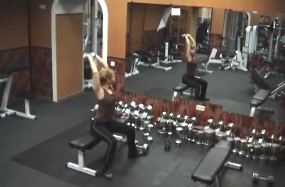 Its.PORN - Stripping gal caught by security cam in the gym!