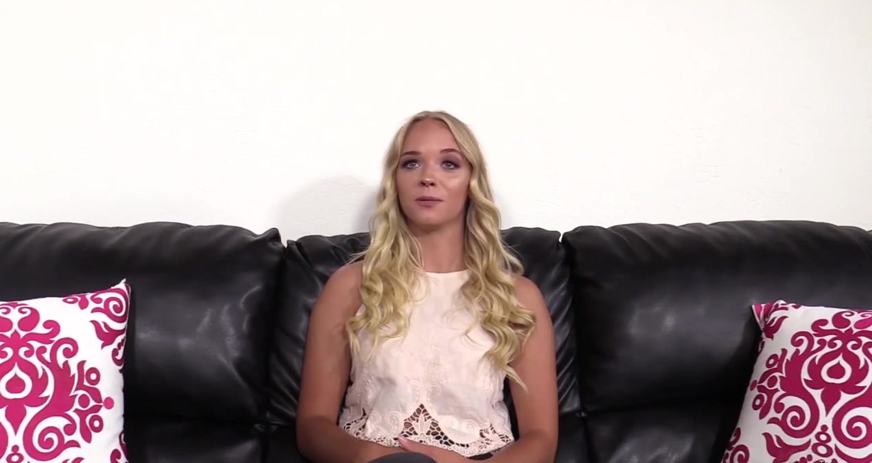 Blond Riding Couch - Its.PORN - BACKROOM CASTING COUCH - Amateur blonde Chanel fed cum after  anal riding balls deep